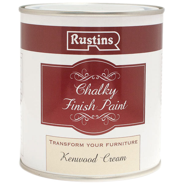 Rustins CHAPC500 Chalky Finish Paint Kenwood Cream 500ml