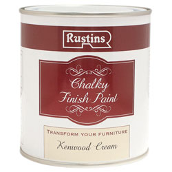 Rustins CHAPC500 Chalky Finish Paint Kenwood Cream 500ml