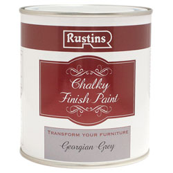 Rustins CHAPG250 Chalky Finish Paint Georgian Grey 250ml