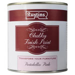 Rustins CHAPP500 Chalky Finish Paint Portobello Pink 500ml