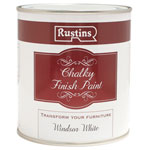 Rustins CHAPW250 Chalky Finish Paint Windsor White 250ml