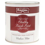 Rustins CHAPW500 Chalky Finish Paint Windsor White 500ml