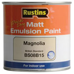 Rustins MEMLM250 Quick Dry Matt Emulsion Paint Magnolia 250ml