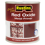 Rustins REDOW500 Quick Dry Red Oxide Metal Primer 500ml
