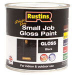 Rustins GPBLW250 Quick Dry Small Job Gloss Paint Black 250ml