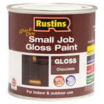 Rustins GPCHW250 Quick Dry Small Job Gloss Paint Chocolate 250ml