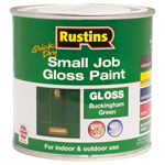 Rustins SJPBGQD Quick Dry Small Job Gloss Paint Buckingham Green 250ml