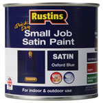 Rustins SPOBW250 Quick Dry Small Job Satin Paint Oxford Blue 250ml