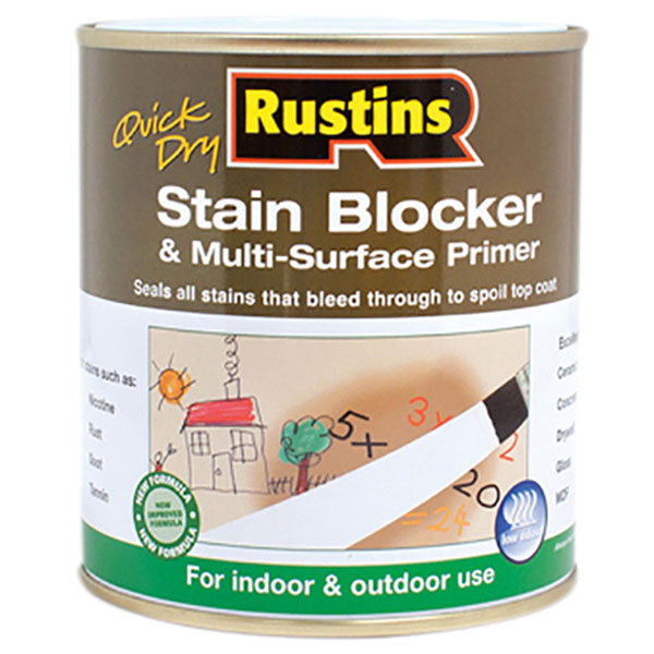 Rustins SBMP250 Quick Dry Stain Block &amp; Multi Surface Primer 250ml