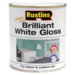 Rustins WHIGW250 Quick Dry Brilliant White Gloss 250ml
