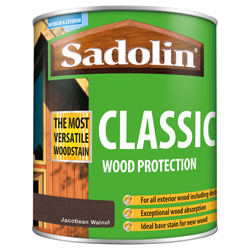 Sadolin 5028465 Classic Wood Protection Jacobean Walnut 1 litre