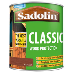 Sadolin 5028473 Classic Wood Protection Redwood 1 litre