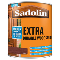 Sadolin 5028534 Extra Durable Woodstain Teak 1 litre