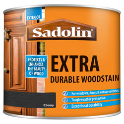 Sadolin 5028541 Extra Durable Woodstain Ebony 500ml