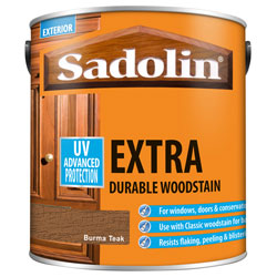 Sadolin 5028552 Extra Durable Woodstain Burma Teak 2.5 litre