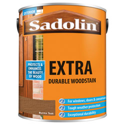 Sadolin 5028553 Extra Durable Woodstain Burma Teak 5 litre