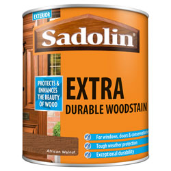 Sadolin 5028555 Extra Durable Woodstain African Walnut 1 litre