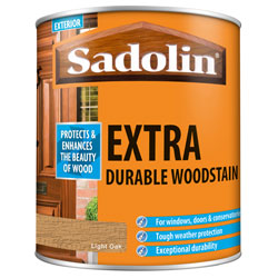 Sadolin 5028574 Extra Durable Woodstain Light Oak 1 litre