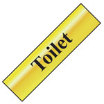 Scan 6051 Toilet - Polished Brass Effect 200 x 50mm