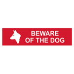 Scan 5251 Beware Of The Dog - PVC 200 x 50mm