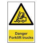 Scan 0954 Danger Forklift Trucks - PVC 200 x 300mm
