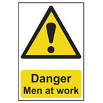 Scan 4104 Danger Men At Work - PVC 400 x 600mm