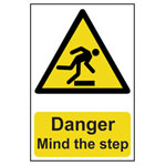 Scan 1105 Danger Mind The Step - PVC 200 x 300mm