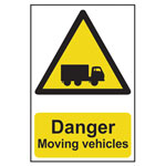 Scan 4100 Danger Moving Vehicles - PVC 400 x 600mm