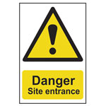 Scan 4102 Danger Site Entrance - PVC 400 x 600mm