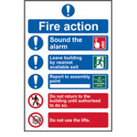Scan 0178 Fire Action Procedure - PVC 200 x 300mm
