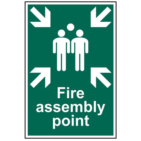 Scan 1541 Fire Assembly Point - PVC 200 x 300mm