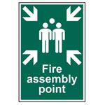 Scan 1541 Fire Assembly Point - PVC 200 x 300mm