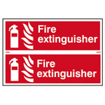 Scan 1351 Fire Extinguisher - PVC 300 x 100mm