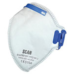 Scan SCAPPEP2FFB Fold Flat Disposable Mask FFP2 Protection (Pack 20)