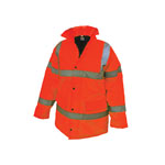 Scan SCAWWHVMJLO Hi-Vis Orange Motorway Jacket - L (44in)
