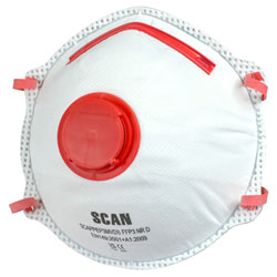 Scan 2ECP36 Moulded Disposable Valved Masks FFP3 (Pack 2)