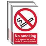 Scan 0567-5 No Smoking In These Premises PVC 200 x 300mm