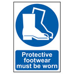 Scan 0016 Protective Footwear Must Be Worn - PVC 200 x 300mm