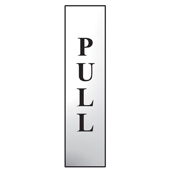 Scan 6034C Pull Vertical - Polished Chrome Effect 50 x 200mm