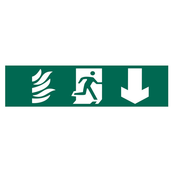 Scan 5203 Running Man Arrow Down - PVC 200 x 50mm