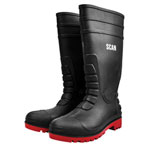 Scan W-6038 BLACK Safety Wellingtons UK 12 EUR 47