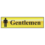 Scan 6003 Gentlemen - Polished Brass Effect 200 x 50mm