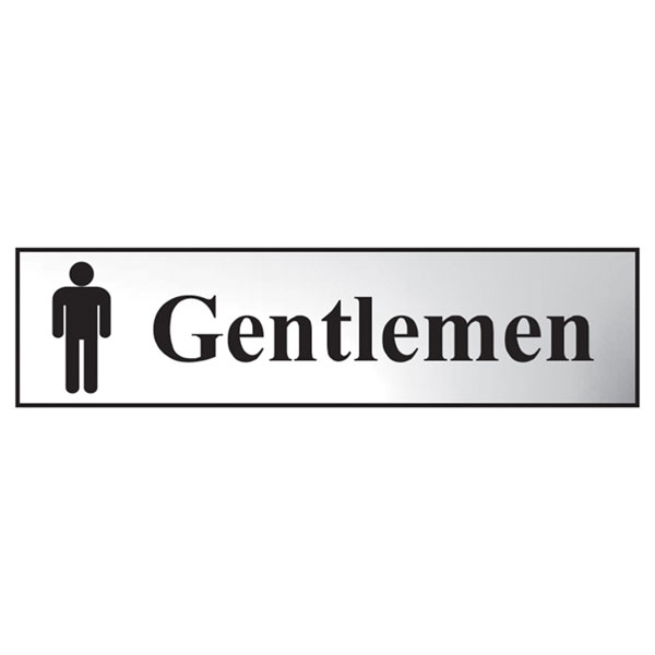 Scan 6003C Gentlemen - Polished Chrome Effect 200 x 50mm