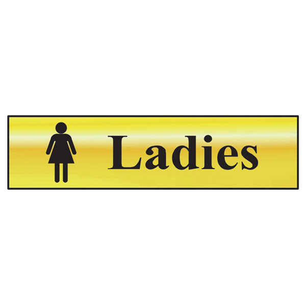 Scan 6002 Ladies - Polished Brass Effect 200 x 50mm