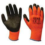 Scan 2ARK36L-24 Thermal Latex Coated Gloves - L (Size 9)