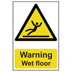 Scan 1107 Warning Wet Floor - PVC 200 x 300mm