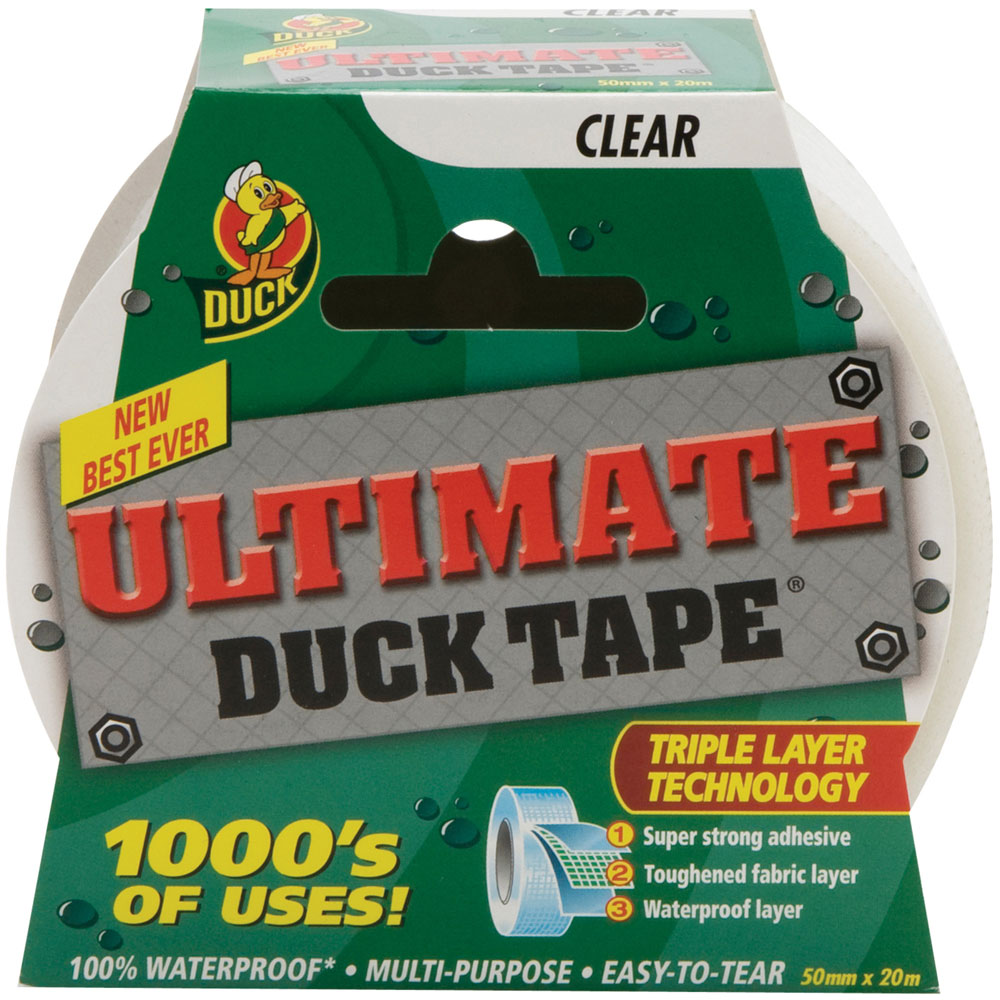 Shurtape 222150 Duck Tape® Ultimate 50mm X 20m Clear | Rapid Electronics