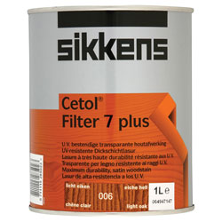 Sikkens 5085900 Cetol Filter 7 Plus Translucent Woodstain Light Oak 1 litre