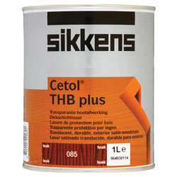 Sikkens 5088021 Cetol THB Plus Translucent Woodstain Teak 1 litre