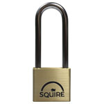 Squire LN4/2.5 LN4LS Lion Brass Padlock 5-Pin 40mm - 65mm Long Shackle